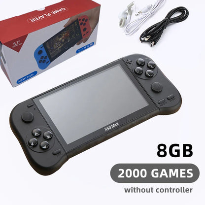 Retro Handheld Game Console 64GB 15000 Games Built In Black NALANI