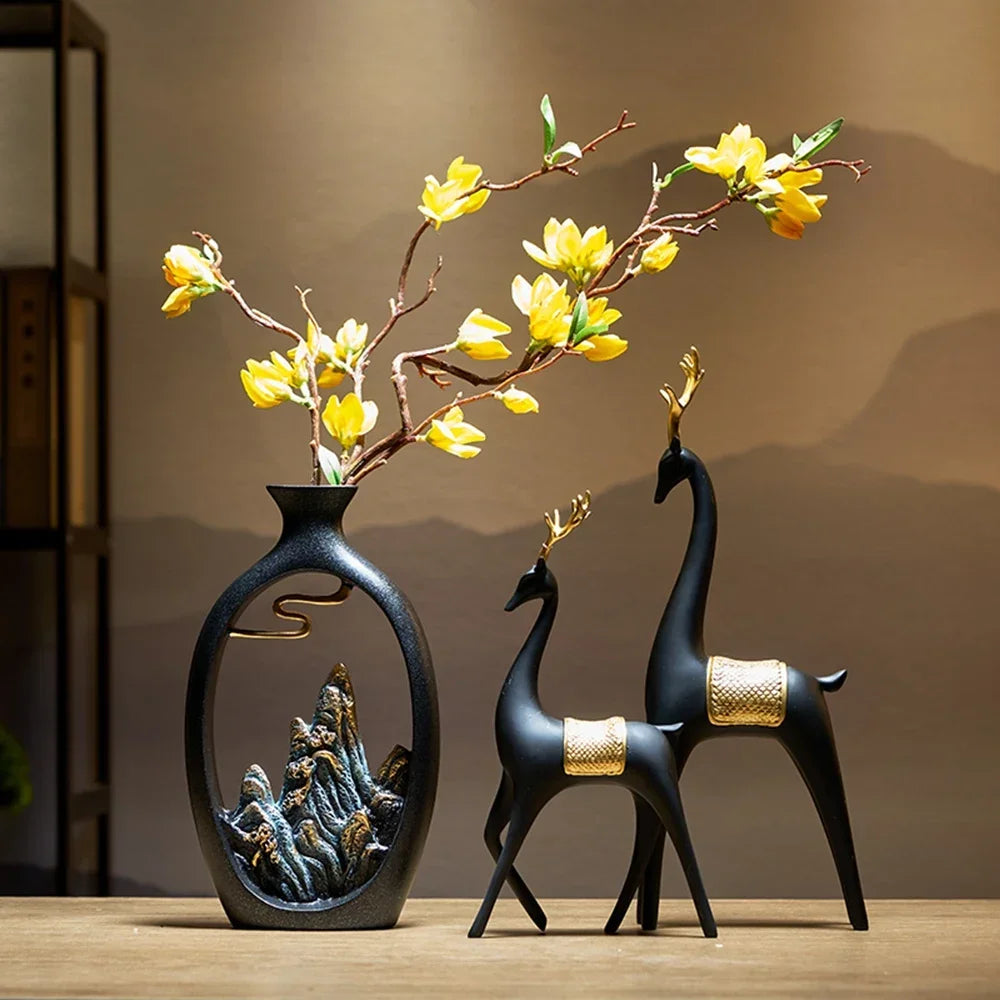 Minimalist Resin Vase Stylish Home Decor for Elegant Interiors NaLani