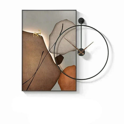 Modern Design Creative Wall Clock for Elegant Home Decor Type B NALANI