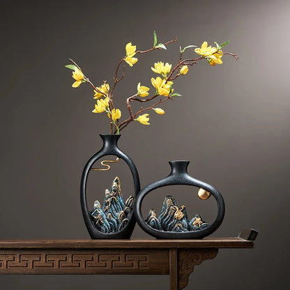Minimalist Resin Vase Stylish Home Decor for Elegant Interiors NaLani