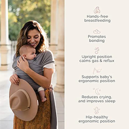 Stretchy Baby Wrap Carrier With Ergonomic Comfort Design NALANI