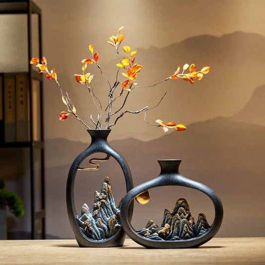 Minimalist Resin Vase Stylish Home Decor for Elegant Interiors NaLani
