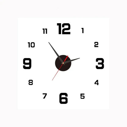 SilentTime Classic Style Digital Wall Clock for Home Décor D NALANI