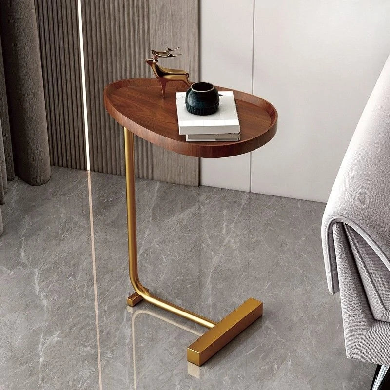 C Shaped Mobile Side Table For Sofa Or Bed In Small Spaces NALANI
