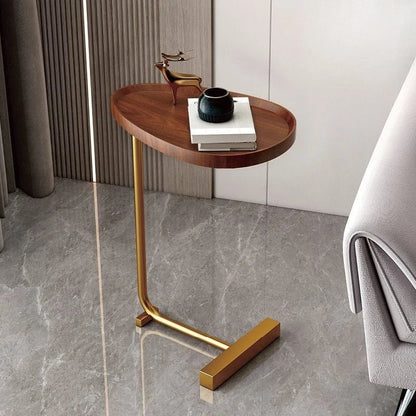 C Shaped Mobile Side Table For Sofa Or Bed In Small Spaces NALANI