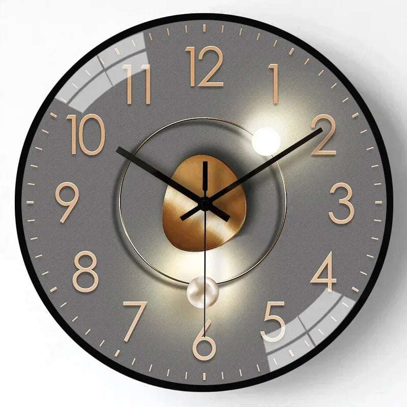 SilentTime Classic Style Digital Wall Clock for Home Décor H NALANI