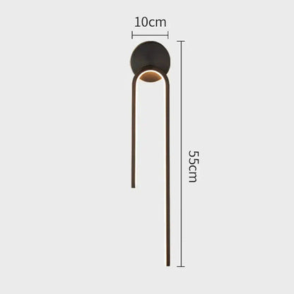 Modern LED Wall Lamps for Ambient Lighting in Any Room Black left NaLani