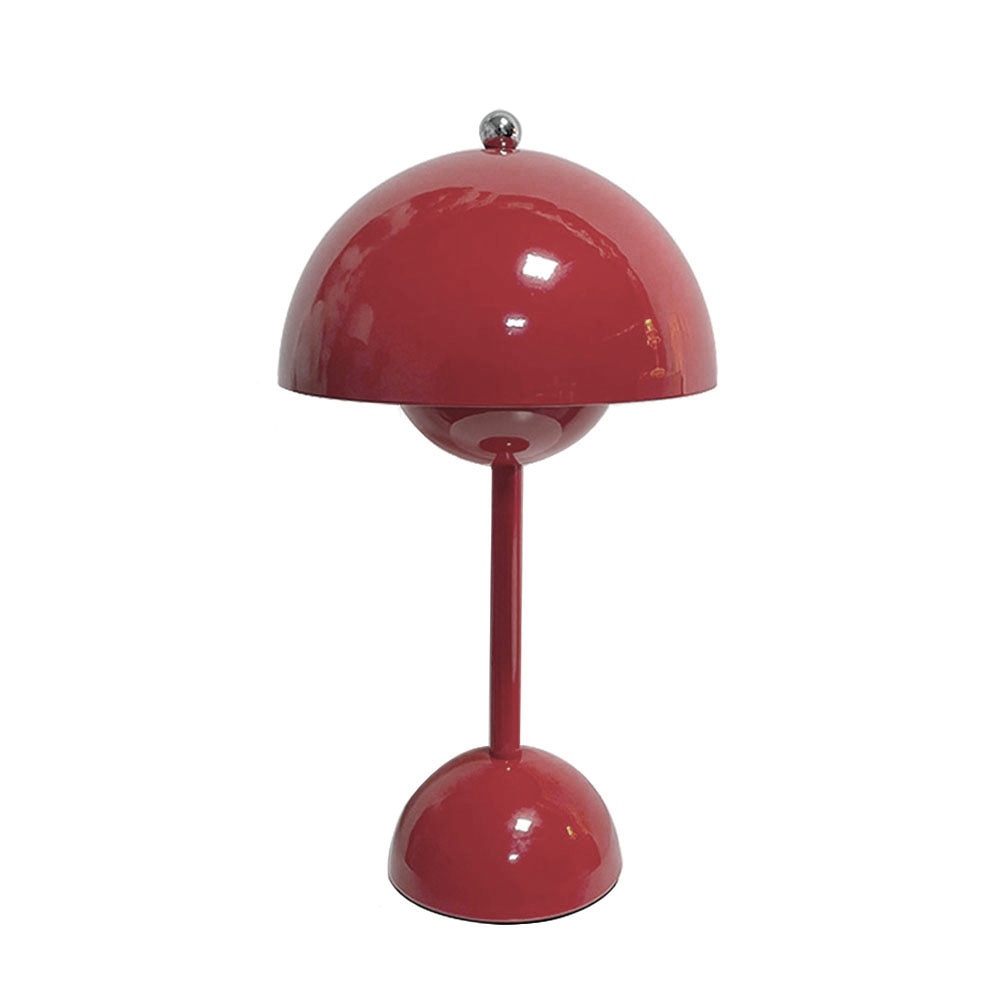 Bud LED Table Lamp for Home Decor with Modern Design and Warm Light Red NALANI