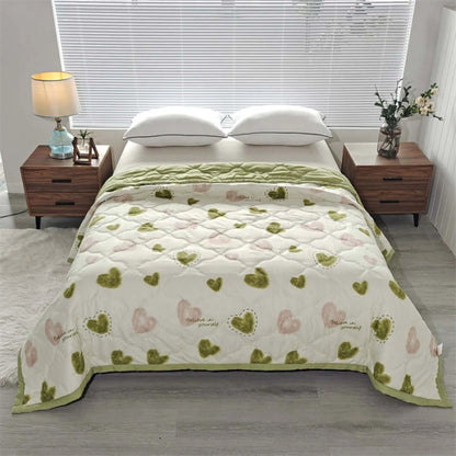 Woven Wool Printed Duvet Set Machine Washable Soft Comfort Heart to heart NALANI