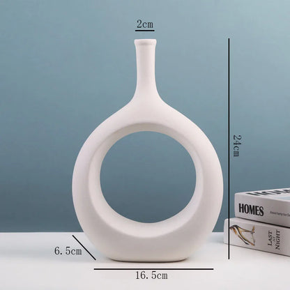 Modern Hollow Flower Vase for Elegant Home Decor Type A White NaLani