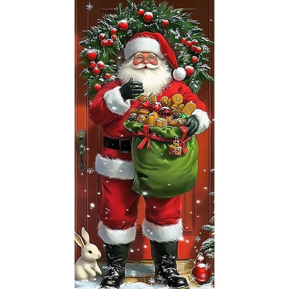 Festive Christmas Door Cover 185x90cm For Entrance And Room Decor