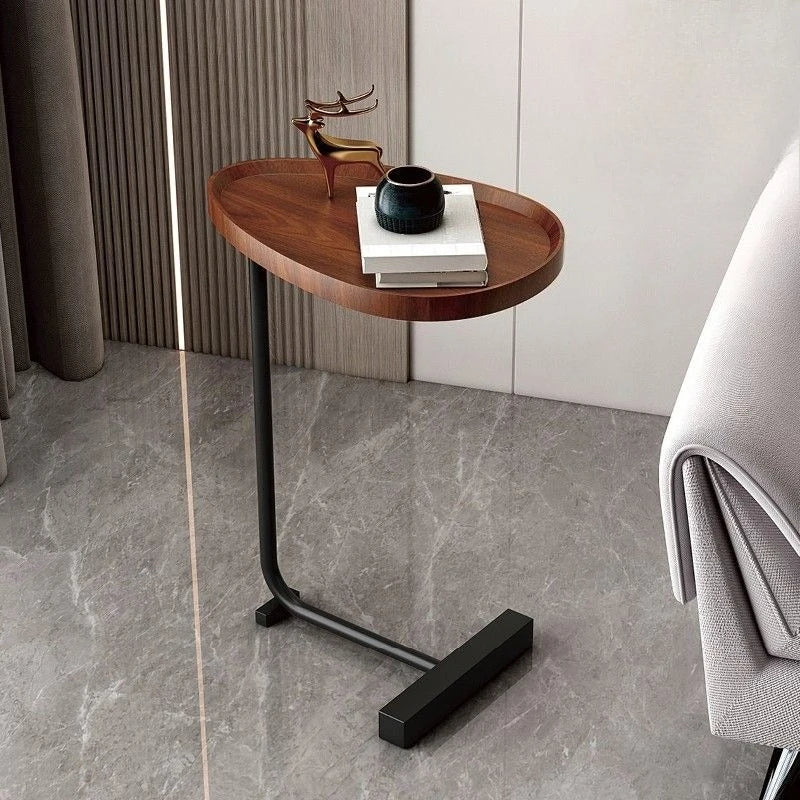 C Shaped Mobile Side Table For Sofa Or Bed In Small Spaces NALANI