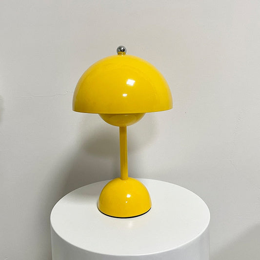 Bud LED Table Lamp for Home Decor with Modern Design and Warm Light Yellow NALANI