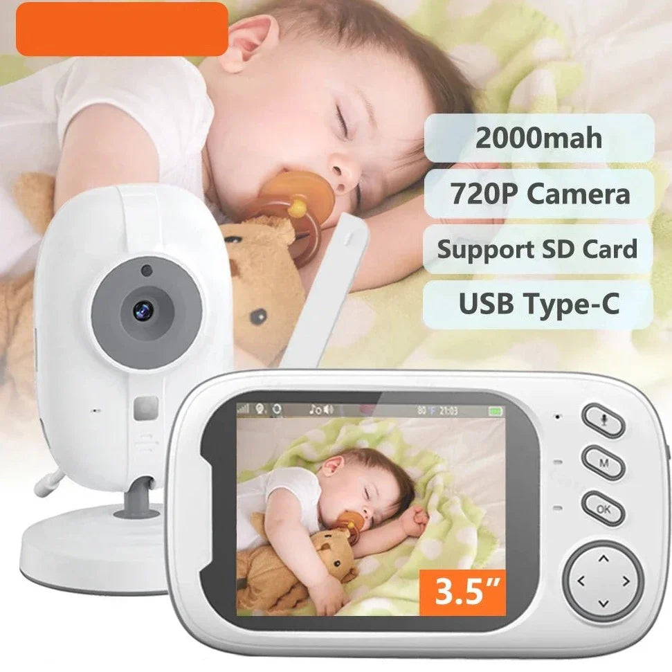 Wireless Baby Monitor With LCD Screen Temperature Tracking NALANI