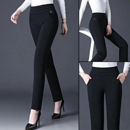 Nalani Women's High-Waisted Yoga Leggings – Stretch Fit – Faux Pocket Detail – Comfortable & Flexible