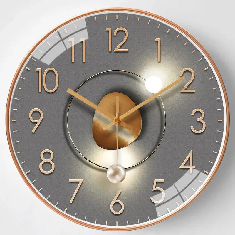 SilentTime Classic Style Digital Wall Clock for Home Décor I NALANI