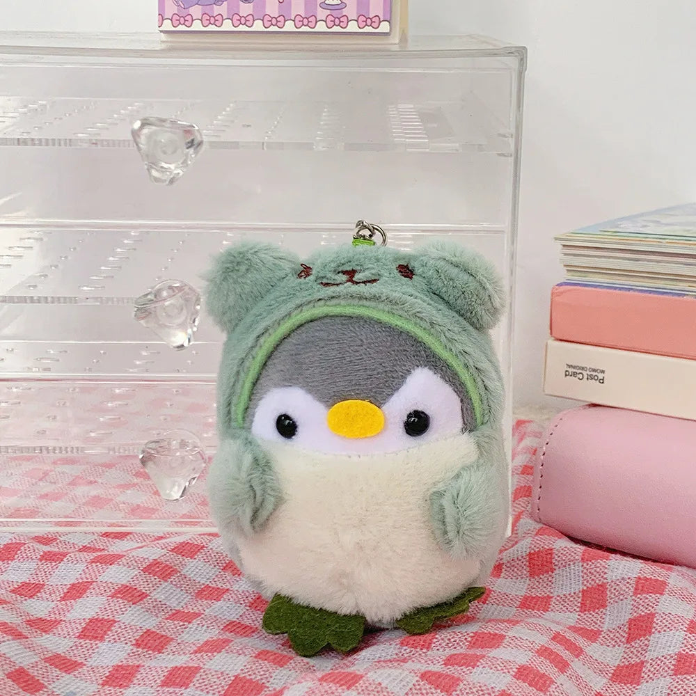 Soft Penguin Plush Keychain Cute Animal Accessory Charm Green NALANI