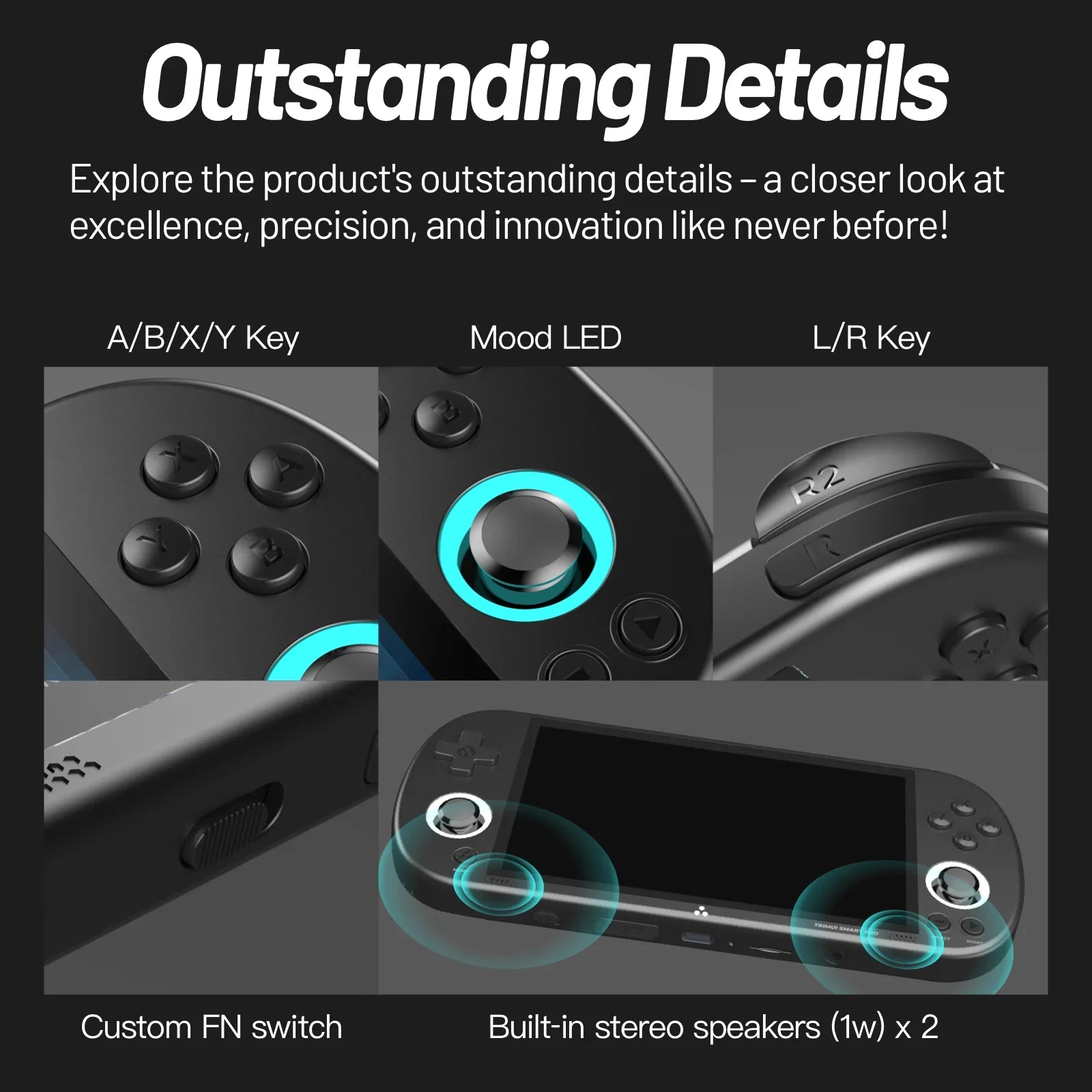 Portable Retro Game Console With HD Screen Built In NALANI