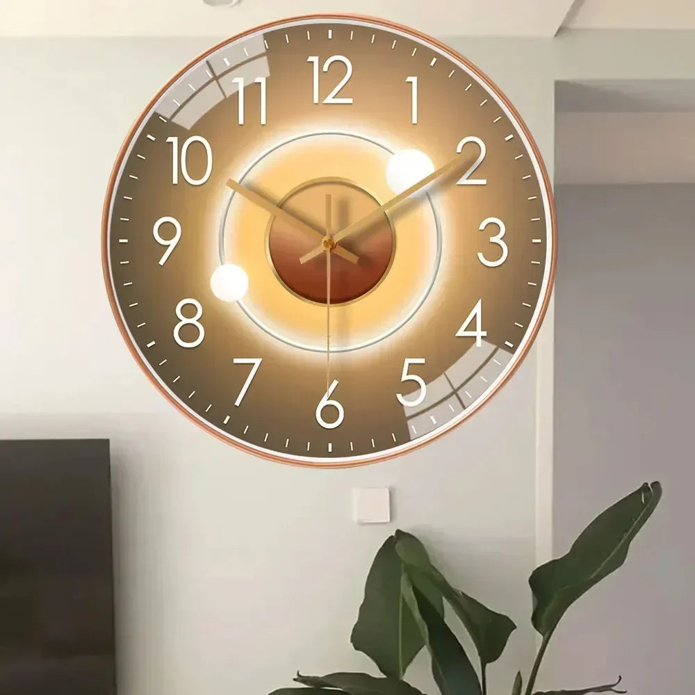 SilentTime Classic Style Digital Wall Clock for Home Décor NALANI