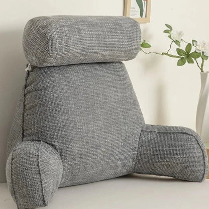 Ergonomic Lumbar Cushion Adjustable Headrest Armrests Gray NALANI