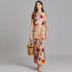 Women’s Floral Detail Dress | Midi Flowing Silhouette With Floral Soft Lightweight Fabric For Spring And Summer Events