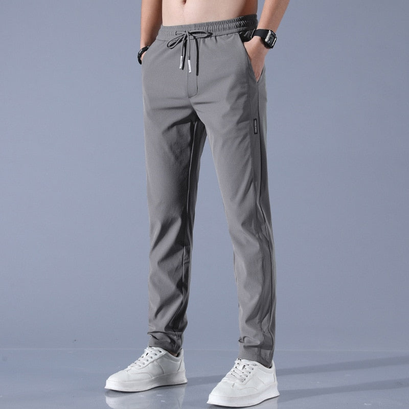 Mens Jogger Trousers Slim Tapered Fit Breathable Comfort