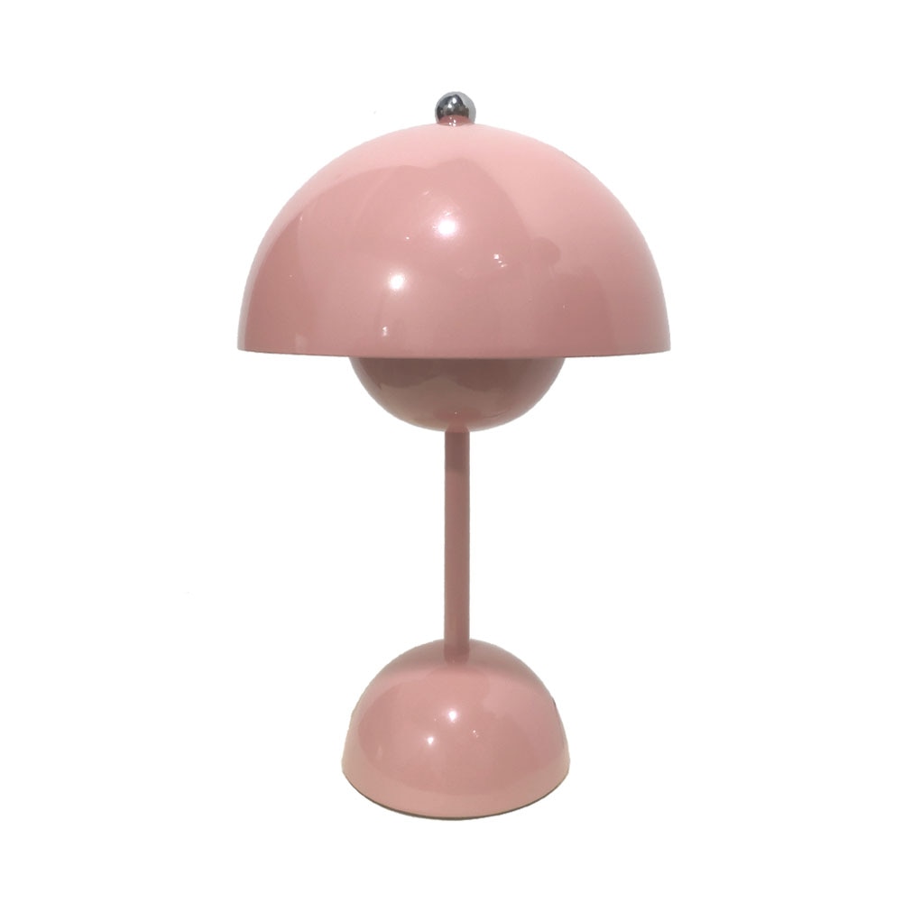 Bud LED Table Lamp for Home Decor with Modern Design and Warm Light Pink NALANI