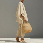 Cordella Linen Matching Set Featuring Batwing Sleeves And Relaxed Fit