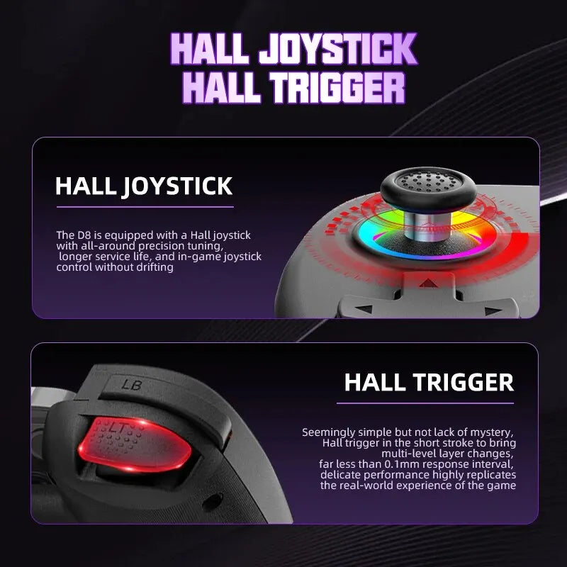 Mobile and Console Gaming Controller with RGB LED Lighting NALANI