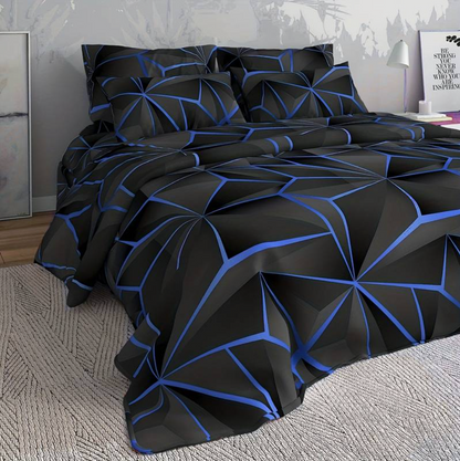 Hotel Inspired Duvet With Ultra Soft Microfiber Comfort Blue NALANI