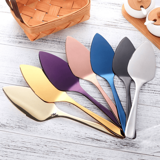 Colorfully Plated Cake Knife for Elegant Desserts Now NALANI