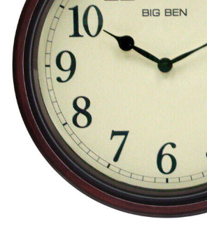 Timeless Classic Wall Clock in Brown Wood for Elegant Interiors NALANI