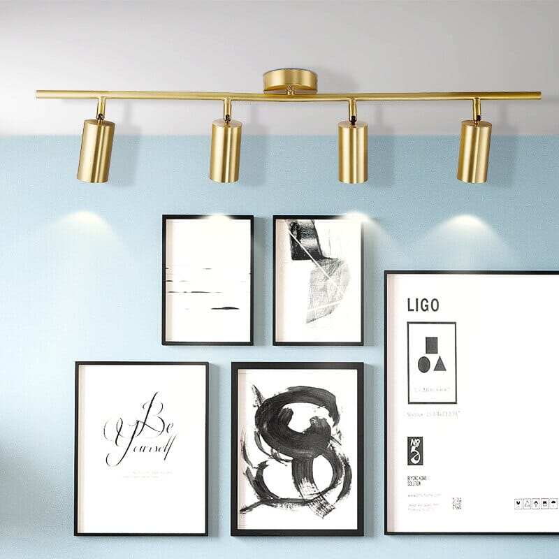 Arvesso Modern LED Spotlights for Stylish Home Lighting Solutions Four heads Gold NALANI