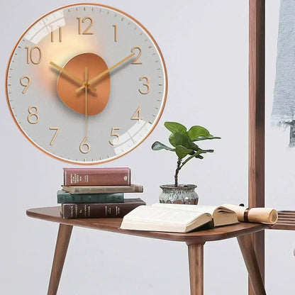 SilentTime Classic Style Digital Wall Clock for Home Décor NALANI