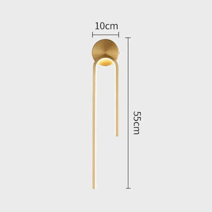 Modern LED Wall Lamps for Ambient Lighting in Any Room Gold right NaLani
