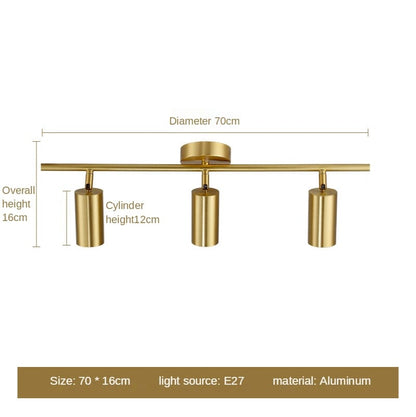 Arvesso Modern LED Spotlights for Stylish Home Lighting Solutions Three heads Gold NALANI