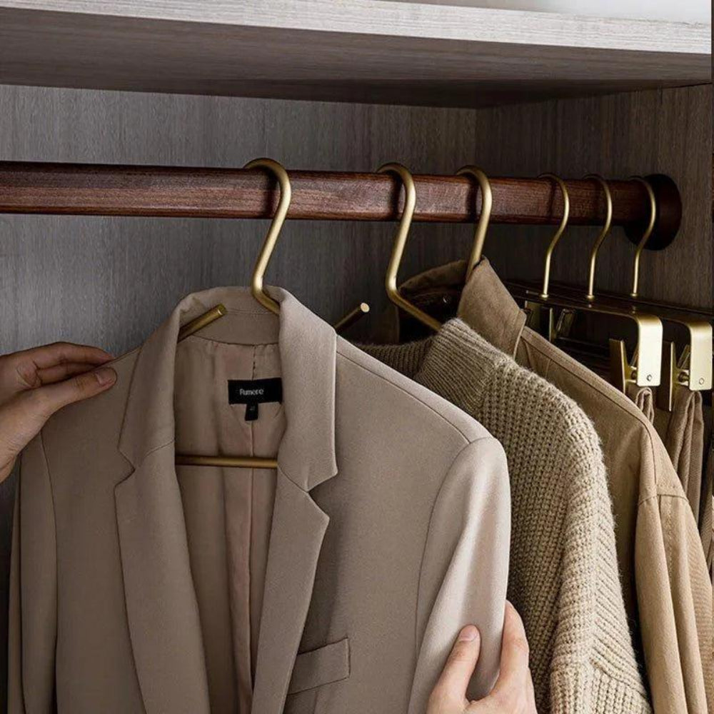 Set Of 5 Clothes Hangers For Sleek Wardrobe Organization NALANI