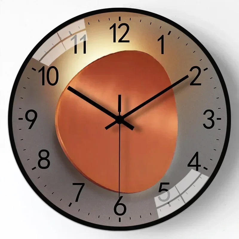 SilentTime Classic Style Digital Wall Clock for Home Décor E NALANI