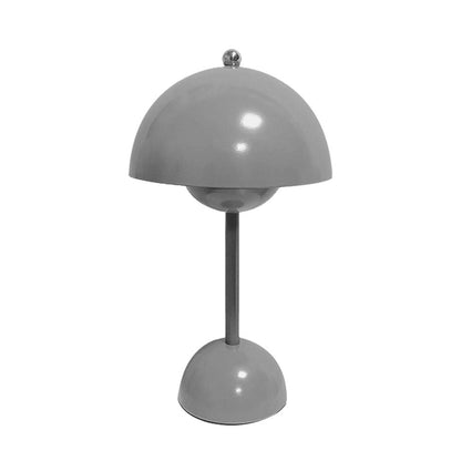 Bud LED Table Lamp for Home Decor with Modern Design and Warm Light Gray NALANI