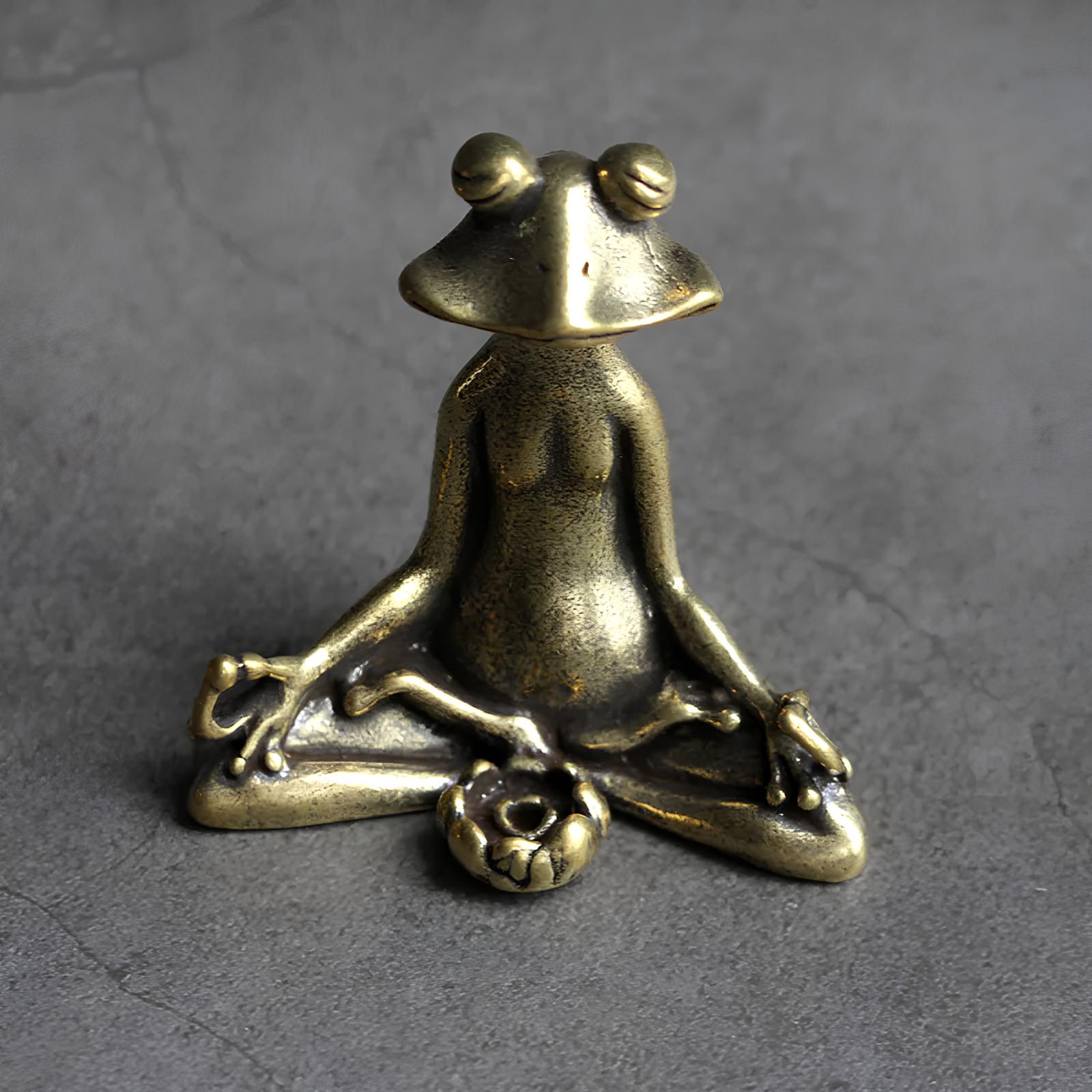 Meditating Frog Incense Holder for Zen Home Decor and Mindfulness NALANI