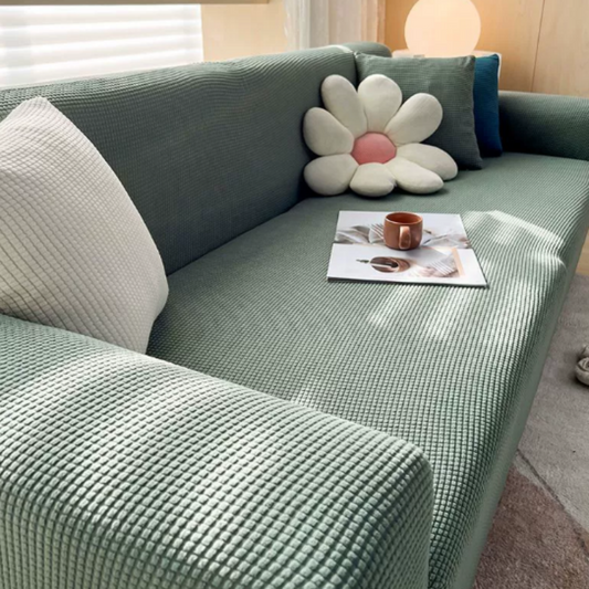 Waterproof Non Slip Sofa Cover With Soft Jacquard Fabric Green NALANI