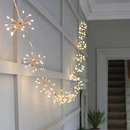 Copper Starburst String Lights For Elegant Home Decor Network NALANI