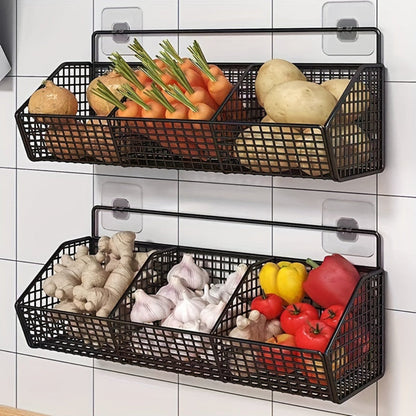 Modern Wall Mounted Kitchen Wire Basket For Storage NALANI