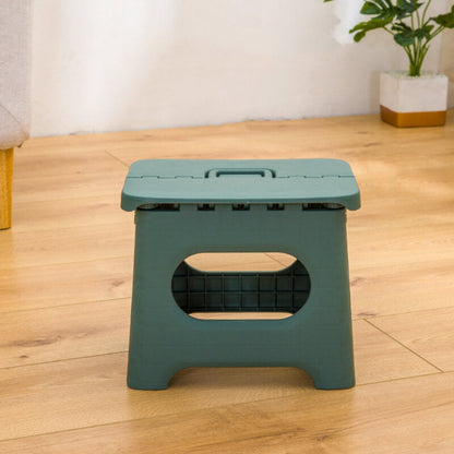 Lightweight Portable Foldable Step Stool With Carry Handle Green Medium NALANI