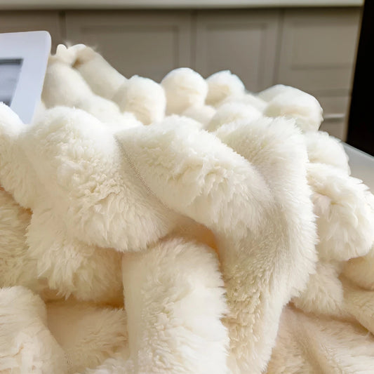 Luxe Chunky Knit Blanket Soft Modern Plush Home Decor Throw NaLani