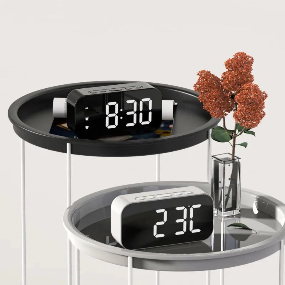LED Alarm Clock With Voice Control And Temperature Display NALANI