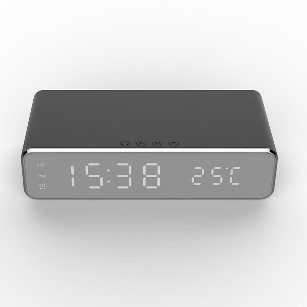 LED Alarm Clock With Wireless Charging Pad For Nightstands NALANI