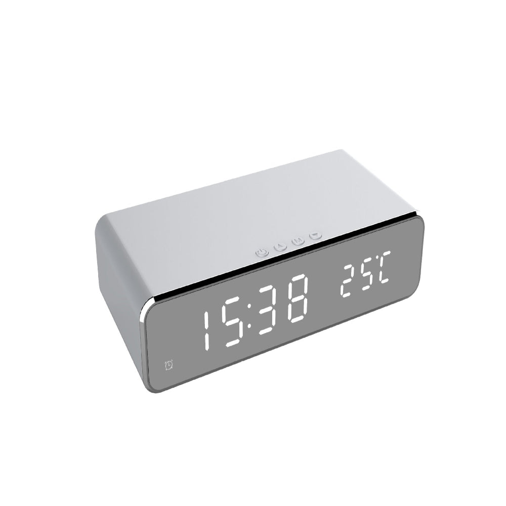 LED Alarm Clock With Wireless Charging Pad For Nightstands NALANI