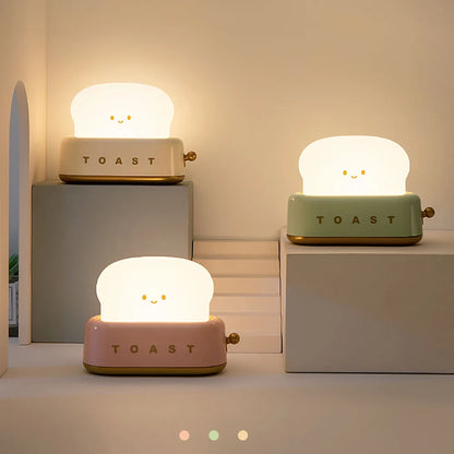 Lucento - Rechargeable Toast Night Light For Kids Cute Toast Lamp NALANI