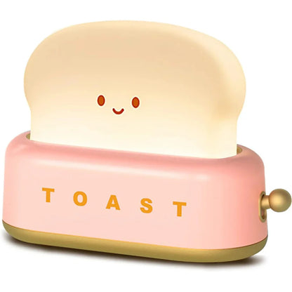 Lucento - Rechargeable Toast Night Light For Kids Cute Toast Lamp rose NALANI